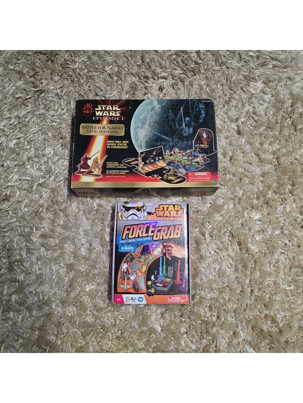 Star Wars Ep 1 Battle for Naboo + Star Wars Force Grab games